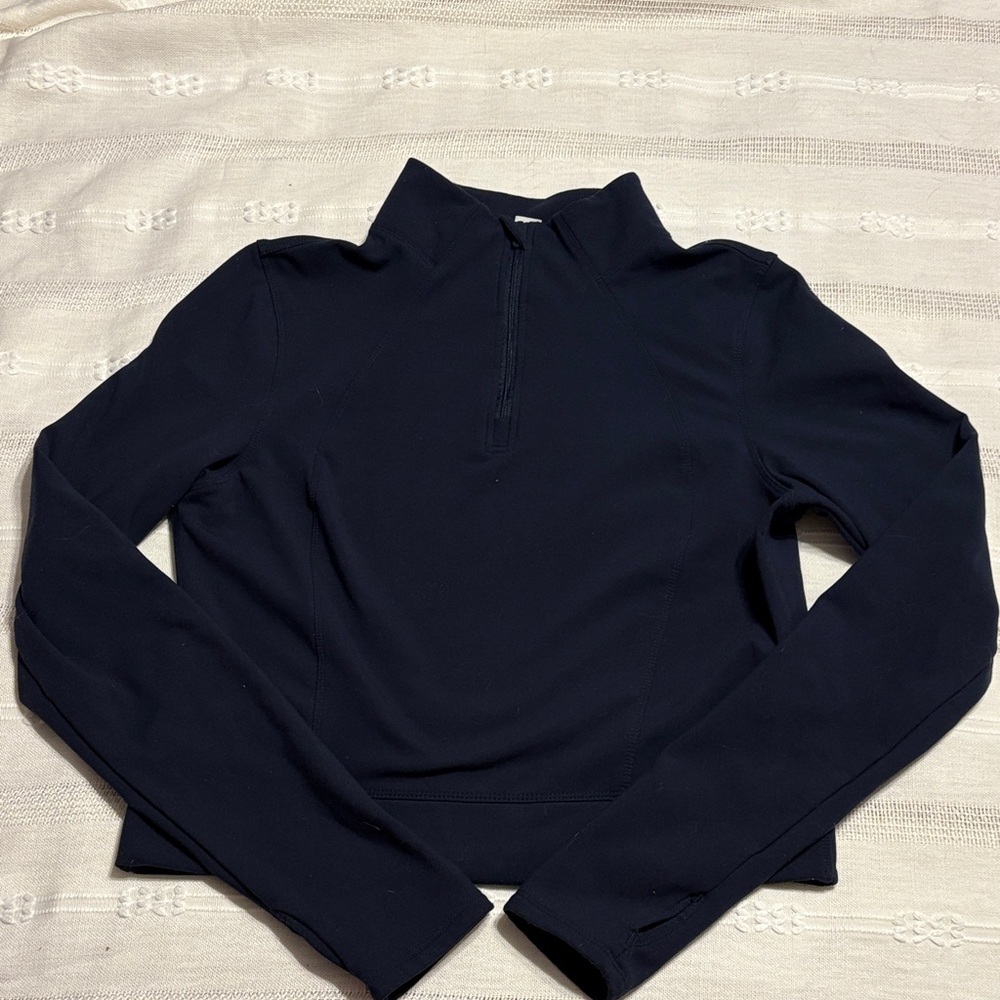 Yogalicious Navy Quarter-Zip Sweater